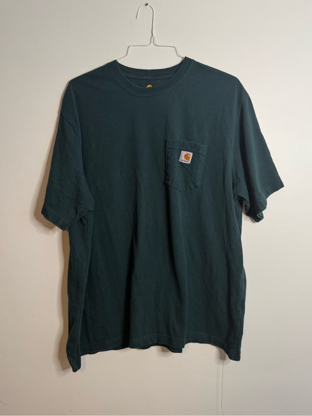 Carhartt Men's Dark Green Pocket T-Shirt (XL)